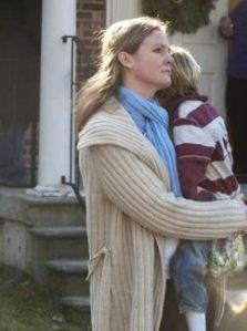 Mother with Child after Connecticut Shootings