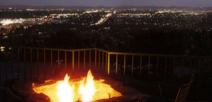 View from a restaurant above San Bernardino