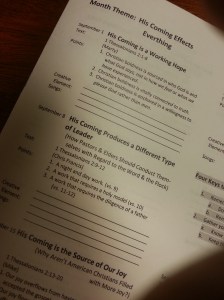 A Preaching calendar