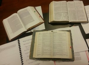 Bibles on a Desk