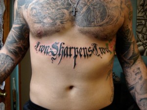 iron sharpens iron by (markfellows)