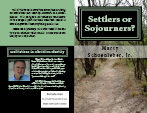 Settlers or Sojourners Cover Preview