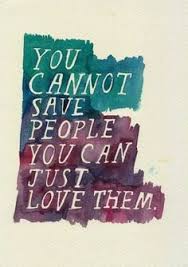 You cannot Save People