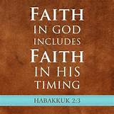 Faith in God Means Faith in His Timing
