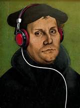 Martin Luther with Headphones