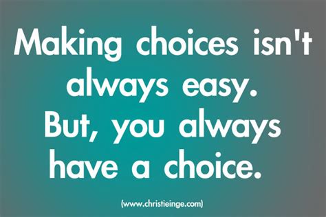 Making Choices